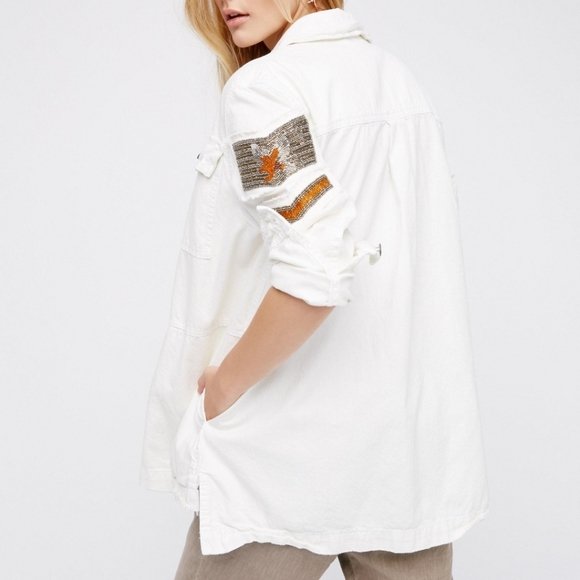 FREE PEOPLE Military Shirt Jacket - Picture 3 of 9